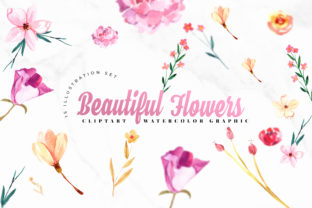 Flowers Watercolor Set for Crafts
