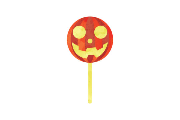 Halloween Watercolor Icon Pumpkin Candy Review