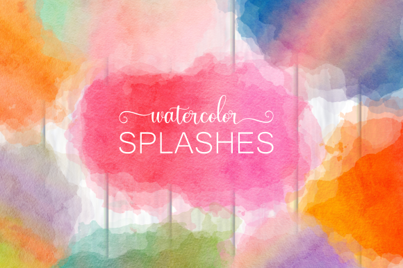Ink Splashes and Watercolor Splatters Backgrounds