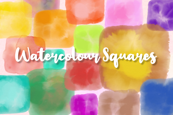 Shabby Chic Watercolor Squares Crafts