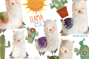 Watercolor Llama Printable & Crafts