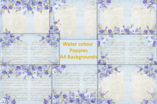 Watercolour Poppy Backgrounds